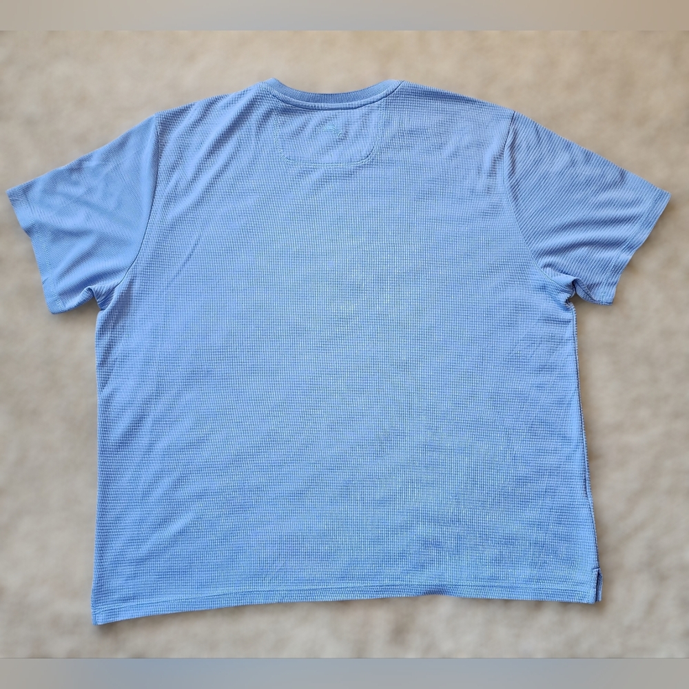 Tommy Bahama 2XL Blue Island Zone V Neck Luxury Resort Shirt XXL - Picture 4 of 9